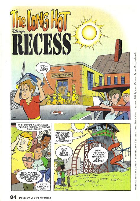 The Long Hot Recess Disney Adventures, September... | Disney Adventures