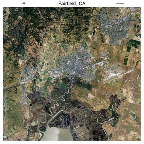 Aerial Photography Map of Fairfield, CA California