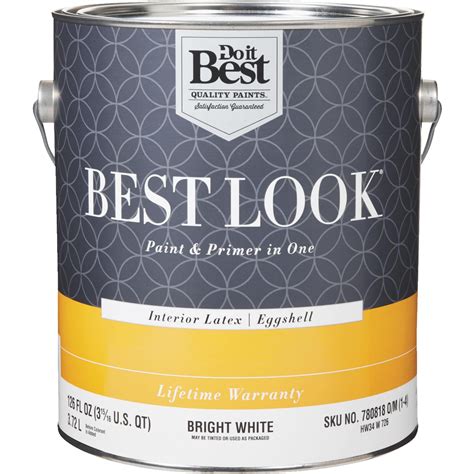 Best Look Latex Paint & Primer In One Eggshell Interior Wall Paint - Walmart.com - Walmart.com