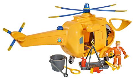 Smoby Features Sound and Light Fireman Sam Helicopter 109251002002 ...