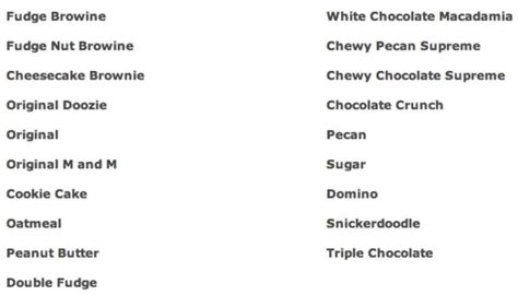 Great American Cookie Co. Menu - Urbanspoon/Zomato