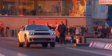 Dodge Demon 170 Pulls Off Its First Public Drag Run - Video