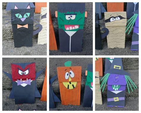 Halloween Craft: Paper Bag Puppets - Crafts by Amanda