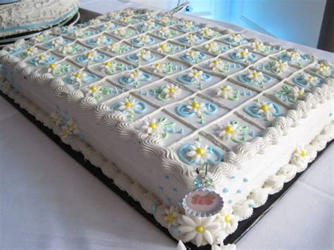 sheet cake - design/cut lines for your guests... I likethe ...