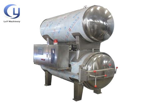 Food Grade Industrial Steam Sterilizer , Retort Process In Food Industry