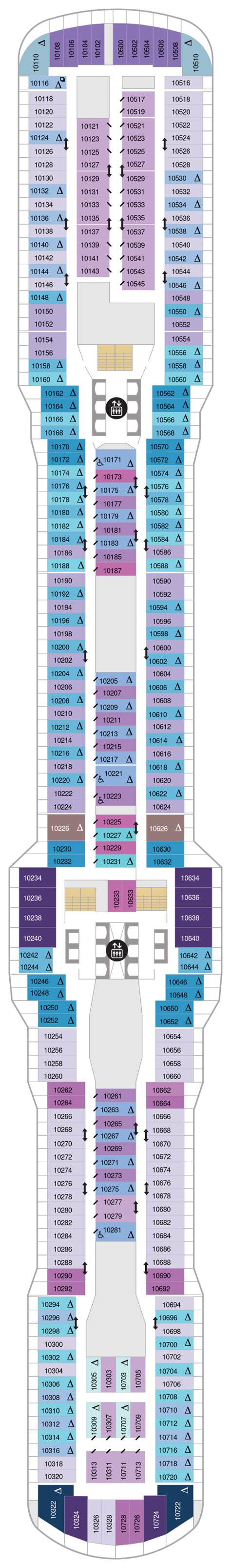 Odyssey of the Seas Deck Plans | CruiseInd