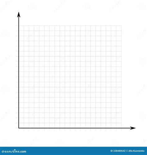 Grid Paper. Mathematical Graph. Cartesian Coordinate System with X-axis, Y-axis Stock Vector ...