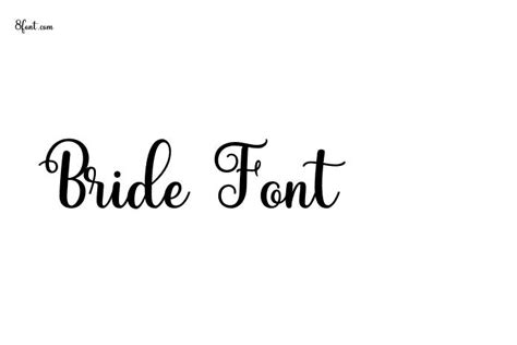 Bride Font - Free Font Download