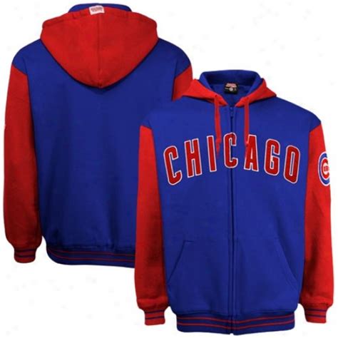 Chicago Cubs Hoodies : Chicago Cubs Royal Blue-Red Full Zip hoodies ...