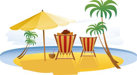 Free Png Beach - Summer Vacation Png Clipart - Full Size Clipart (#4888680) - PinClipart