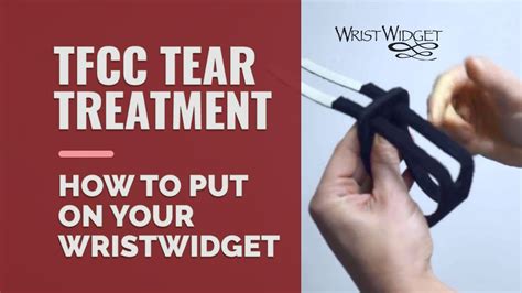 TFCC tear treatment: How to put on your WristWidget - YouTube