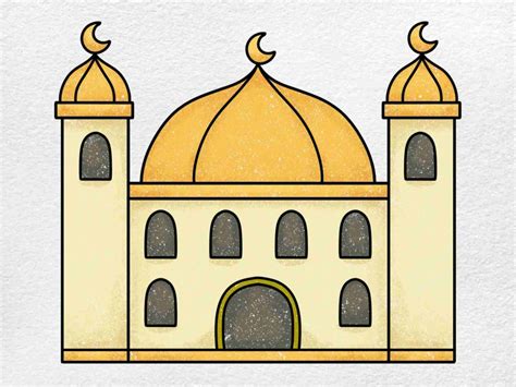 How to Draw a Mosque - HelloArtsy