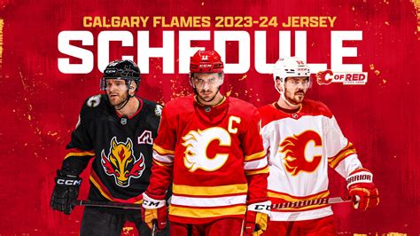 Flames 2023-24 Jersey Schedule | Calgary Flames