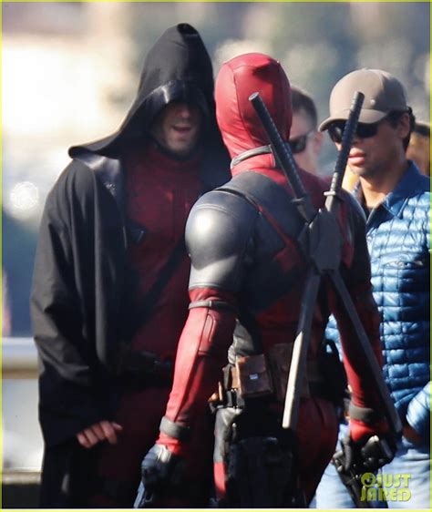 Photo: ryan reynolds pictured unmasked deadpool costume 30 | Photo ...