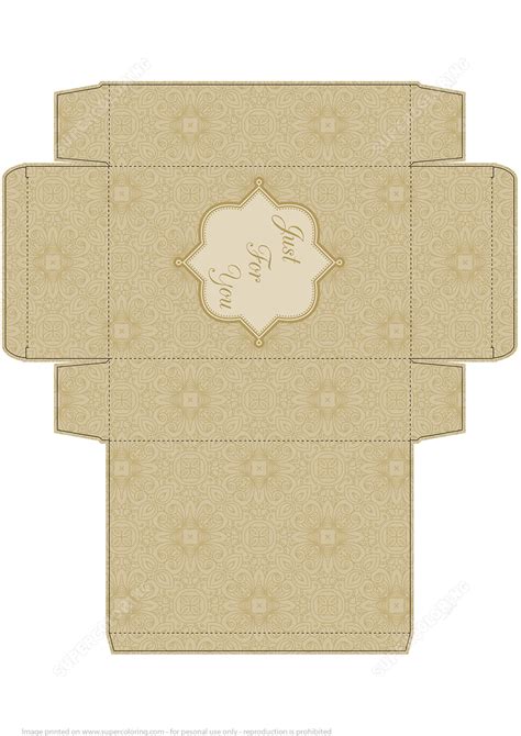 Handmade Gift Box Template | Free Printable Papercraft Templates