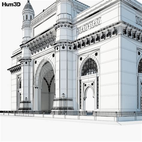 Gateway of India 3D model - Architecture on Hum3D