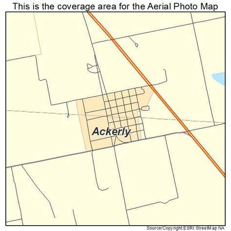 Aerial Photography Map of Ackerly, TX Texas