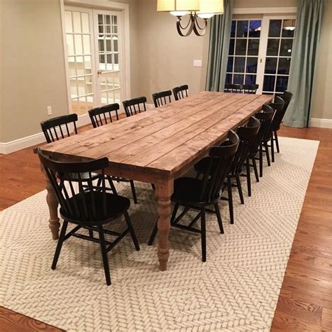 Extra Large Farmhouse Table Long Farm Table Custom Wood - Etsy | Farmhouse dining room table ...