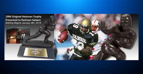 Rashaan Salaam Heisman Trophy On The Auction Block - CBS Colorado