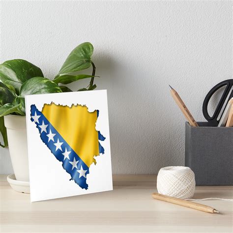 "Bosnia and Herzegovina flag - Bosna i Hercegovina zastava" Art Board ...