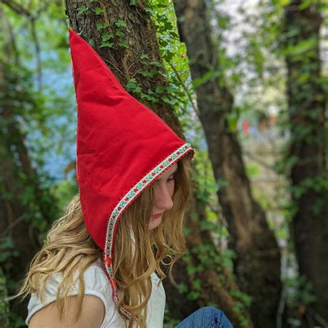 Gnome Pixie Hat Costume, Fairycore Red Garden Gnome Cosplay Costume, Toddler Girls Elf Wirt ...