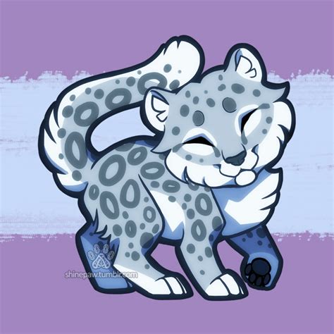 Snow Leopard chibi by ShinePawArt on DeviantArt