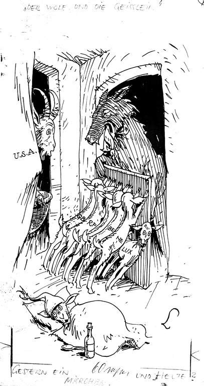 Cartoon by Lang on the Cold War and the Marshall Plan (13 March 1948) - CVCE Website