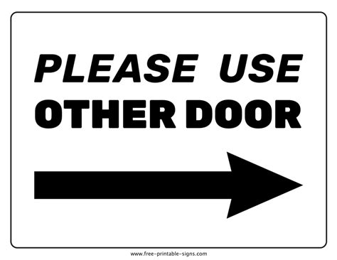 Free Printable Door Sign Template - Image to u