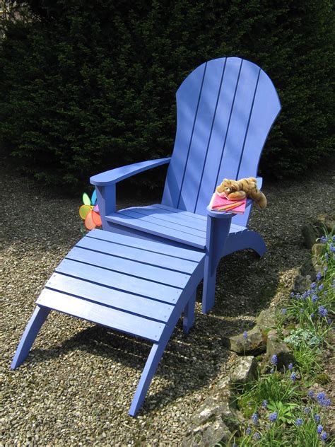 Blue Adirondack Chair made in Alsace Outdoor Chairs, Outdoor Furniture, Outdoor Decor, Alsace ...