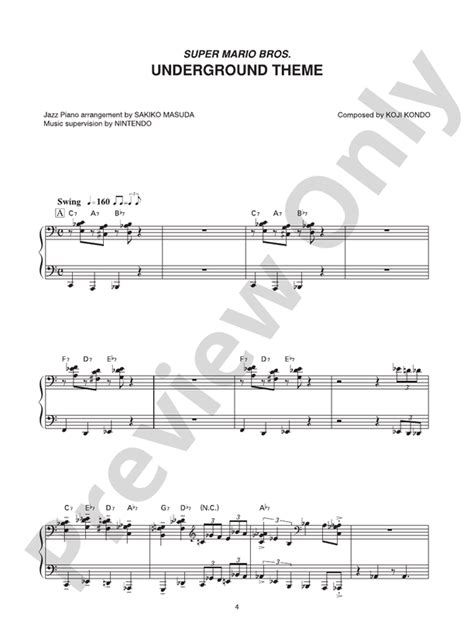 Super Mario™ Jazz Piano Arrangements: Piano: Nintendo® - Digital Sheet ...