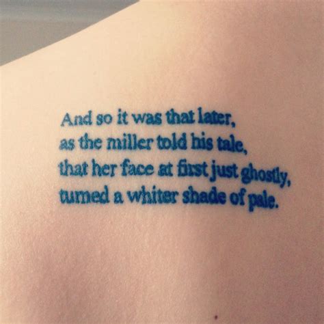 22 Cool Song Lyric Tattoos