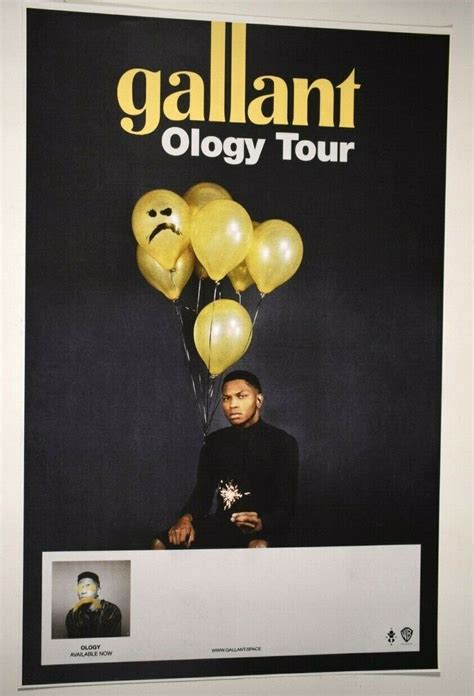 Gallant - Ology Tour LP Album Original Promo Store Poster 11" X 17" A3 | eBay