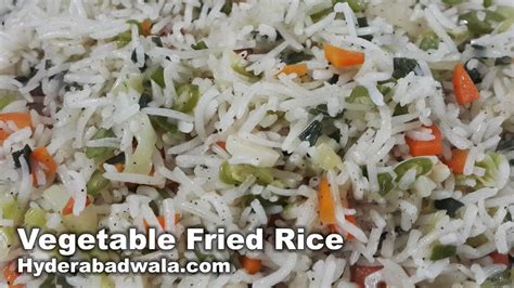 Vegetable Fried Rice Recipe Video – How to Make Vegetable Fried Rice at ...