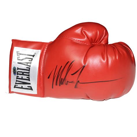 Mike Tyson Signed Boxing Glove (White Everlast Patch) – SPORTSCRACK