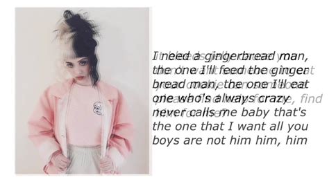 Melanie Martinez - Gingerbread Man (Lyrics) - YouTube