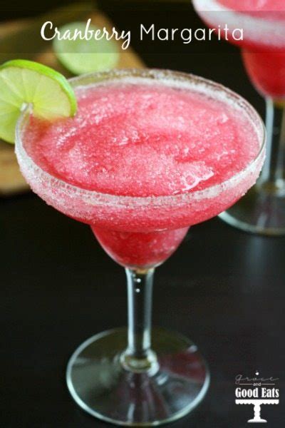 Make Your Own Margaritas - Frozen Cranberry Margarita Recipe