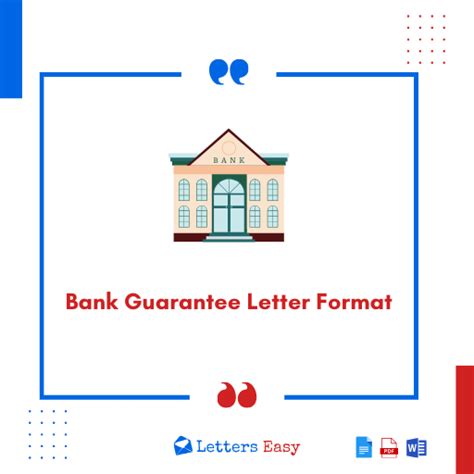 Bank Guarantee Letter Format - Check How to Start, 11+ Templates - Letters Easy