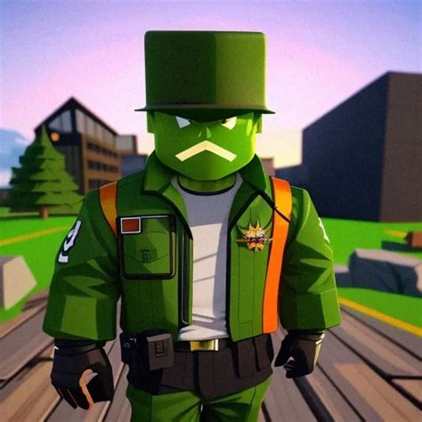 Ai Art Generator: Roblox GFX, Roblox Military man with camouflage and mean face poses behind a ...