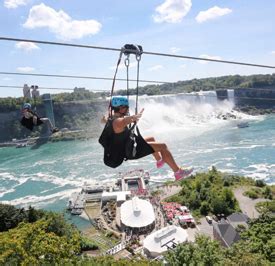 WildPlay Mistrider Zipline to the falls - Get a totally unique view of the Niagara Falls