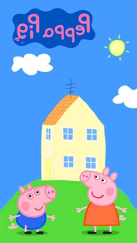 Background Peppa Pig House Wallpaper Discover more Animated, British ...