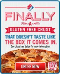 Dominos Pizza Launches Gluten Free Crust Option - The Healthy Voyager