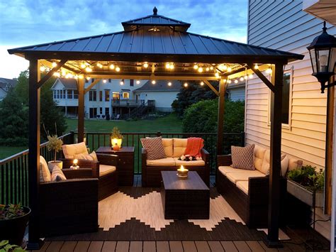 Summer oasis | Backyard gazebo, Backyard patio designs, Patio gazebo