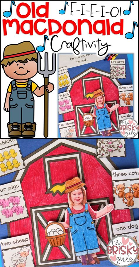 Old MacDonald Had a Farm Craftivity, Nursery Rhymes, Nursery Rhymes Activities, Nursery R ...