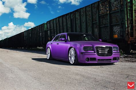 Matte Plum Crazy Purple Chrysler 300 Customized to Impress | Chrysler 300, Chrysler cars ...