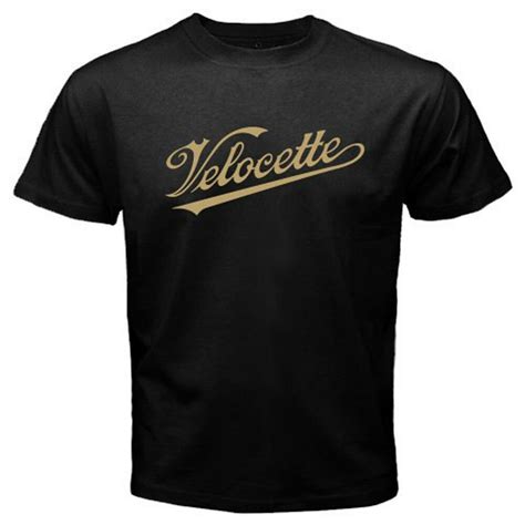 Velocette-Classic-Motorcycles-Logo-Mens-Black- T-Shirt S-2XL