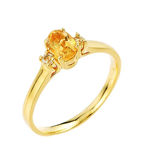 Citrine Ring | White Topaz Ring | Citrine Gemstone Ring | White Topaz Gemstone Ring | Gold ...