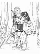 Kids n funcom  Coloring Page The Witcher 05 sketch template