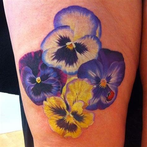 9 Ravishing Pansy Tattoo Designs With Images | Earthy tattoos, Pansy ...