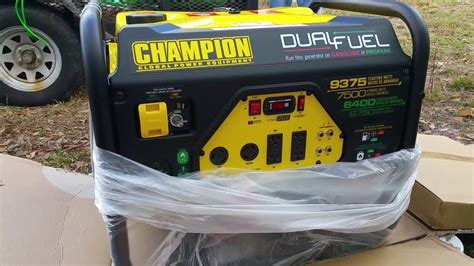 Champion Dual Fuel Generator 9375 Parts