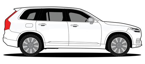 big suv car side view vector design 17007020 Vector Art at Vecteezy